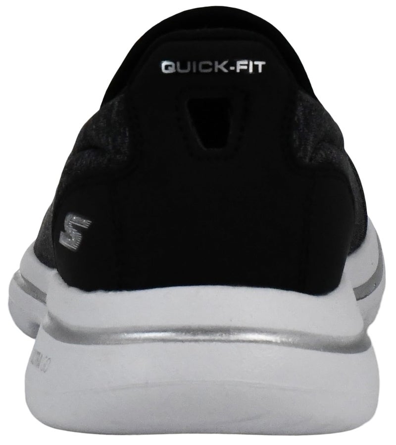 Skechers Women's GO WALK 5 - HONOR Shoe, Black/White, 5.5 M US - Image 4